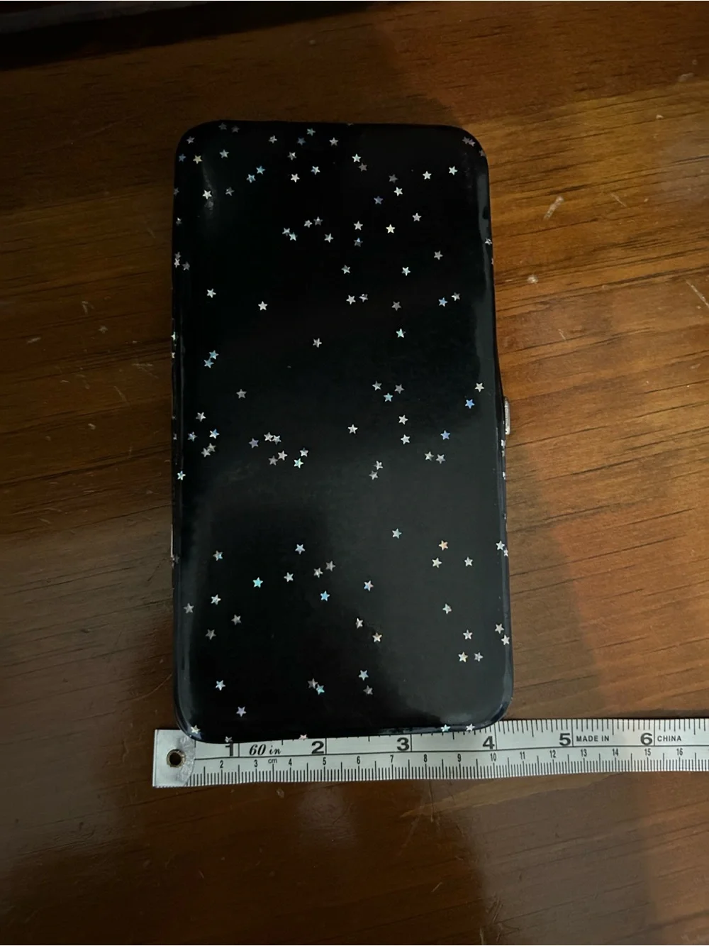 Black Starry Glitter Wallet